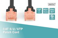 DIGITUS - CAT 6 U/UTP patch kábel - LSZH 2m - DK-1617-020/BL