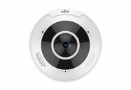 Uniview - Pro 4K (12MP) halszem dómkamera, 1.8mm fix objektívvel, mikrofonnal és hangszóróval - IPC868ER-VF18-B
