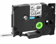 Utángyártott BROTHER TZeFX131 szalagkazetta 12 mm x 8 m flexi átlátszó alapon fekete nyomtatás