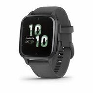 Garmin - Venu Sq 2 Slate Aluminium Bezel with Shadow Grey Case and Silicone Band - 010-02701-10
