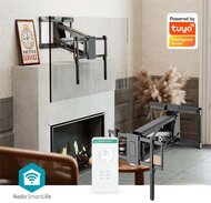 Nedis - LCD TV / monitot motoros fali tartó konzol, 32-75", max. teherbírás 35 kg, távirányító - TVWM5880BK