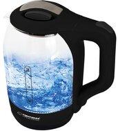 ESPERANZA - ELEKTROMOS VÍZFORRALÓ YUKON 1,7 L ÜVEG FEKETE LED VILÁGÍTÁSSAL - EKK025K