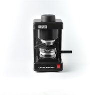 Szarvasi - SZV-612/3 Mini presszókávéfőző, fekete, 800W, 2 / 6 személyes kivitel, üveg kiöntő edény, zárócsavar - 32862