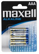 Maxell - Elem - Alkáli elem, 4db AAA (LR03), 1,5V (no mercury) - 18721