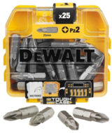DEWALT - Bitkészlet, 25mm, 25db, PZ2, ütvecsavarozóhoz - DT71521-QZ
