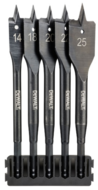 DEWALT - Hegytartó, lapos fafúrók Extreme, 5db, 14-25mm - DT70833-QZ