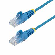 Startech - 25 cm-es kék vékony CAT6 Ethernet kábel - N6PAT25CMBLS