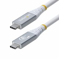 Startech - 3 m-es USB4 kábel, 20 Gbps, USB-IF tanúsítvánnyal rendelkező USB-C kábel, 60 W PD, 4K 120 Hz - CC3M20GUSB4CXW