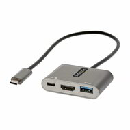 Startech - USB C többportos adapter, USB-C - HDMI 4K videó, 100 W-os PD jeltovábbítás, USB 3.0 elosztó - CDP2HDUACP2