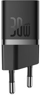 Baseus - GaN5 Mini hálózati gyorstöltő 30W, USB Type-C, fekete - CCGN070401
