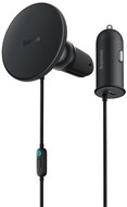Baseus - CW01 Magnetic szellőzőrácsra rögzíthető, vezeték nélküli autós telefon töltő és tartó, fekete - C40141000111-00