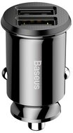 Baseus - Grain autóstöltő 3,1 A, 2×USB Type-A, fekete - CCALL-ML01