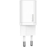 Baseus - Super Si hálózati gyorstöltő 20W, USB Type-C, fehér - CCSUP-B02