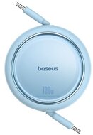 Baseus - Free2Draw Mini USB Type-C, 100W automata behúzós gyorstöltő adatkábel, 1m, kék - P10364500311-00