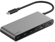 BELKIN - Csatlakozás 8 portos USB-C dokkoló 2,5 Gb-os Ethernettel - INC024HQSGY