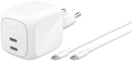 Belkin - 2 portos USB-C fali töltő (67W) + USB-C/USB-C kábel - BOOSTCHARGE 67W