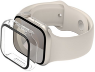 Belkin - ScreenForce TemperedCurve 2 az 1-ben kezelt képernyővédő fólia + lökhárító Apple Watch-hoz Apple Watch Series 9/8/7/6/5/4/SE - OWA002HQBK