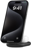 Belkin - BoostCharge 2 az 1-ben mágneses, összecsukható vezeték nélküli töltő Qi2 15W-tal - WIZ028VFBK