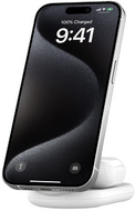 Belkin - BoostCharge 2 az 1-ben mágneses, összecsukható vezeték nélküli töltő Qi2 15W-tal - WIZ028VFWH