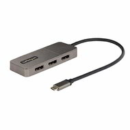 Startech - 3 portos USB-C többmonitoros adapter, USB Type-C - 3x DisplayPort 1.4 MST hub - MST14CD123DP
