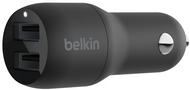 BELKIN - BoostCharge Kettős USB-A autós töltő 24W - CCB001BTBK