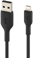 Belkin - BoostCharge Lightning/USB-A kábel, 0,15 m, fekete - CAA001BT0MBK