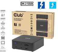 Club 3D - CSV-2562 13-1 Thunderbolt™ 5 Docking Station M.2 SSD 2x HDMI™ 8K60Hz Thunderbolt™ Share Certified 180W - CSV-2562