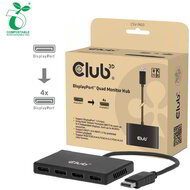 Club 3D - CSV-7400 DisplayPort™ Quad Monitor MST 4x4K30Hz - CSV-7400