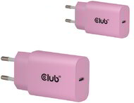 Club 3D - 2-Pack USB C Charger 30 Watt Pink - CAC-3021