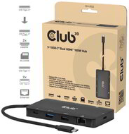 Club 3D - 9-1 Dual HDMI™ USB-C® Hub PD3.0 100W - CSV-2552