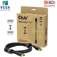 Club 3D - DisplayPort™ 2.1 VESA DP80 Certified Cable 8K240Hz 2m/6.6ft - CAC-1094