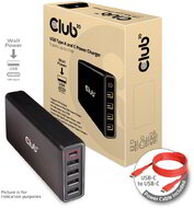 Club 3D - USB A and C Power Charger, 5 ports up to 111W - CAC-1903EU