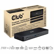 Club 3D - Thunderbolt™ 4 16-in-1 Quadra Displays Docking Station - CSV-1583