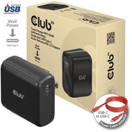 Club 3D - Travel Charger 100 Watt GAN technology, USB-IF TID certified, Single port USB -C®, Power Delivery(PD) 3.0 Support EU - CAC-1908EU