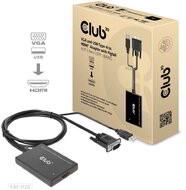 Club 3D - VGA and USB-A to HDMI™ Adapter with Pigtail M/F 0.6m/1.97ft 28AWG - CAC-1720