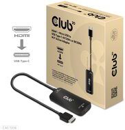 Club 3D - HDMI™ + Micro USB to USB-C® 4K120Hz or 8K30Hz M/F Active Adapter - CAC-1336