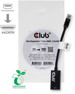 Club 3D - Mini DisplayPort™ 1.2 to HDMI™ 2.0 UHD Active Adapter - CAC-2170