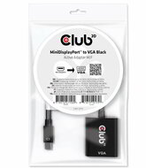 Club 3D - MiniDisplayPort™ to VGA Black Active Adapter M/F - CAC-2113