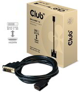 Club 3D - DVI to HDMI™ 1.4 Cable M/F 2m/6.56ft Bidirectional - CAC-1211