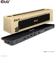 Club 3D - USB-C® Triple Display DP 1.4 AltMode PD Charging Dock 100W PD Power charger - CSV-1565
