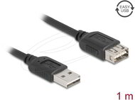 Delock USB 2.0 hosszabbítókábel EASY USB Type-A apa - EASY USB Type-A anya 1 m