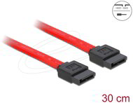 Delock - SATA 3 Gb/s kábel 30 cm vörös -84247