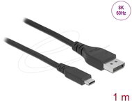 Delock - Kétirányú USB Type-C™ - DisplayPort kábel (DP Alt Mode) 8K 60 Hz 1 m DP 8K ellenőrzött - 86038
