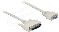 Delock - Soros kábel, D-Sub 25 dugó hím D-Sub 9 hüvely, 1 m - 84544