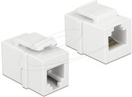 DELOCK - Keystone Module RJ12 female > RJ12 female Cat.3 white - 86380
