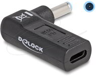 DELOCK - Laptop töltőkábel adapter USB Type-C™ anya - HP 4,5 x 3,0 mm apa 90° fokban hajlított - 60004