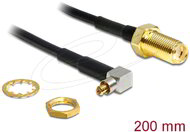 Delock - Antennakábel SMA Jack Válaszfalas > MC-kártya dugó 90° 200 mm - 88468