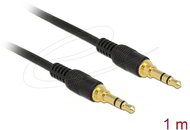 Delock - Sztereó Jack Kábel 3,5 mm 3 tűs férfi > férfi 1 m fekete - 85547