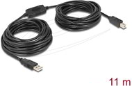 DeLock - USB 2.0-s kábel A-típusú csatlakozódugóval > USB 2.0-s, B-típusú csatlakozódugóval, 11 m - 82915