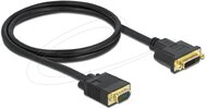Delock - Kábel DVI 24+5 csatlakozódugóval - VGA csatlakozódugóval 1 m - 86756